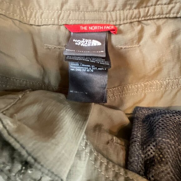 North Face Taupe/Light Olive‎ Bermuda Shorts Women's 4 100% Nylon Light Weight - Picture 3 of 9